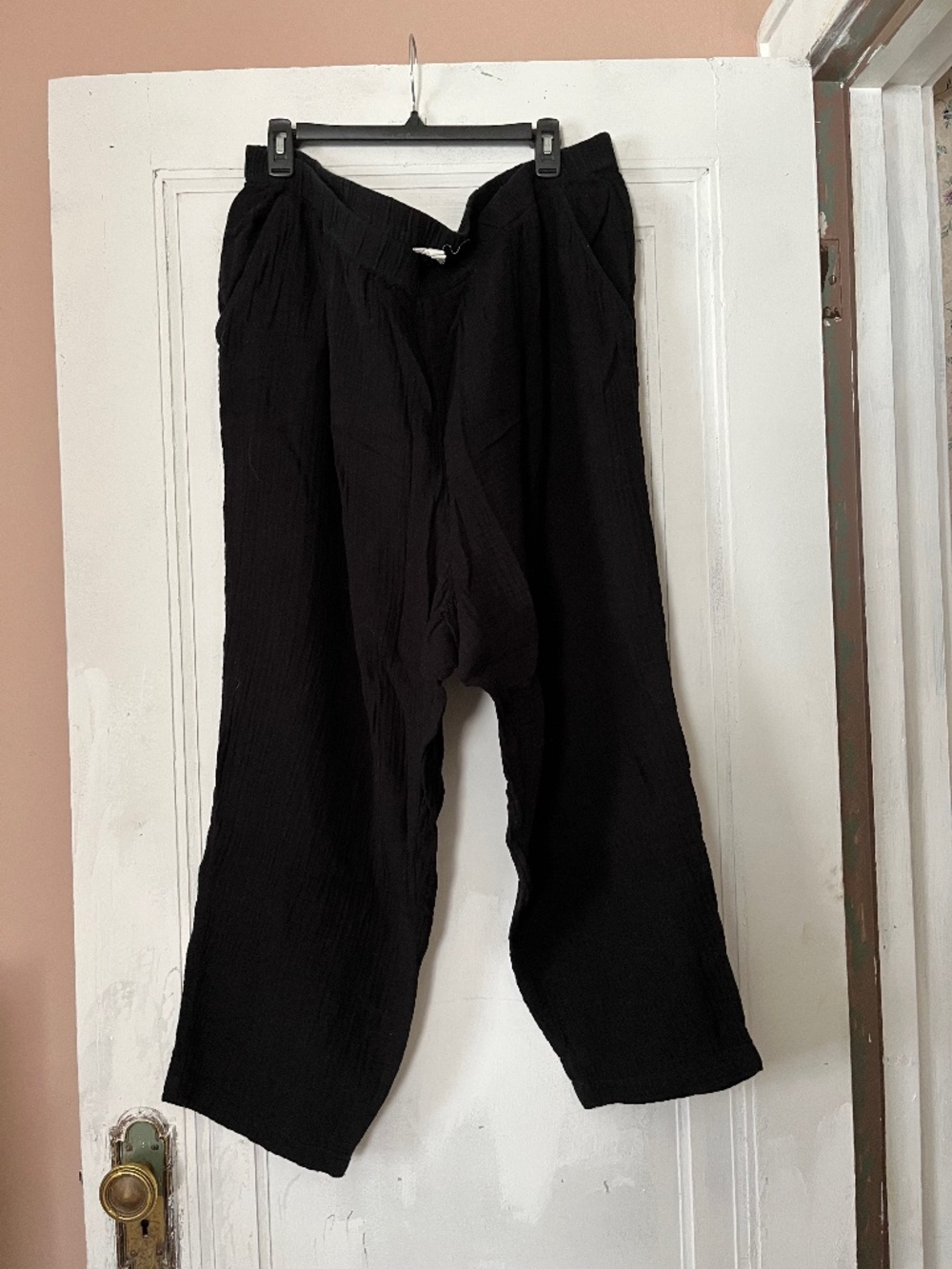 Eileen Fisher Cotton Gauze Straight Pants 3X